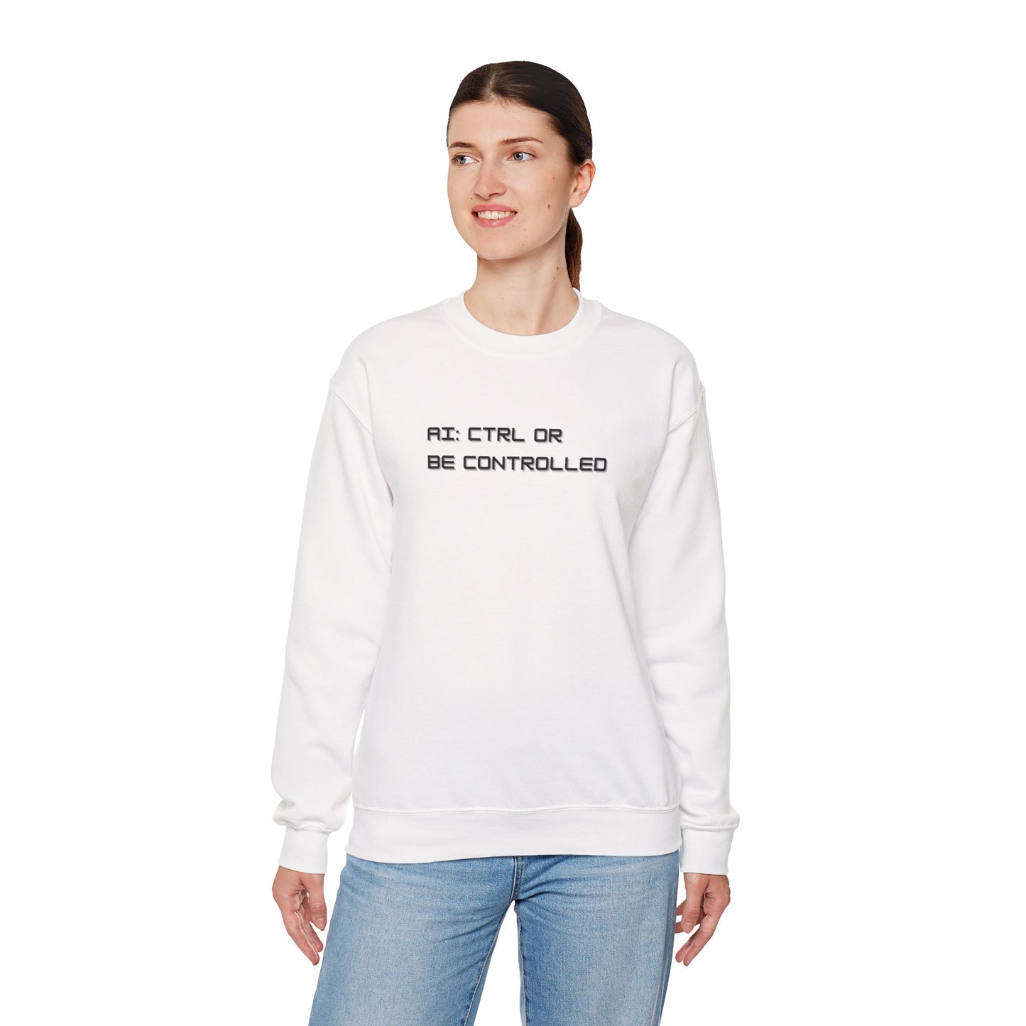 AI: CTRL or Be Controlled | Unisex Crewneck Sweatshirt