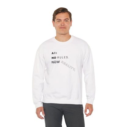 AI: No Rules New Reality | Unisex Crewneck Sweatshirt