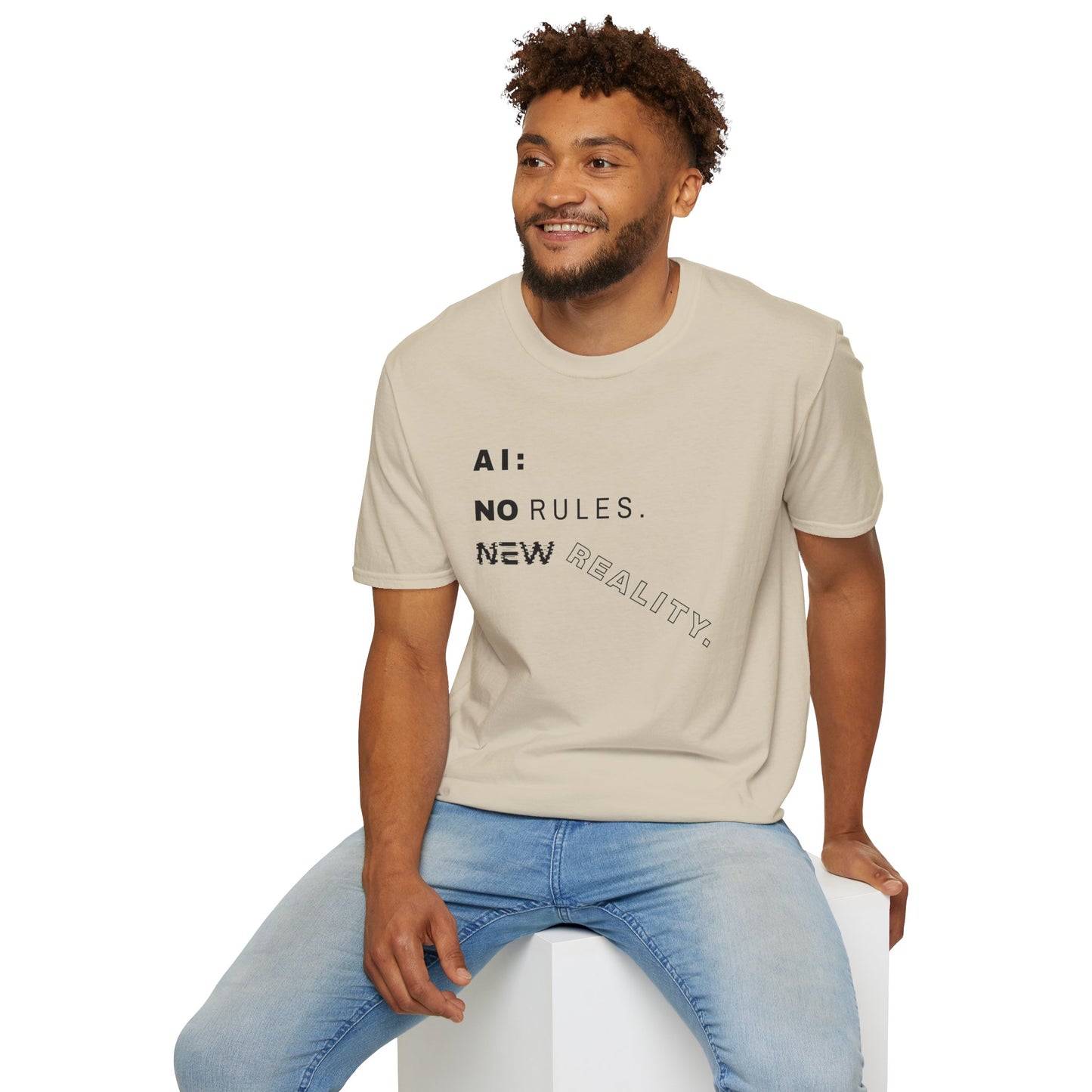AI: No Rules New Reality | Unisex Soft Blend T-Shirt