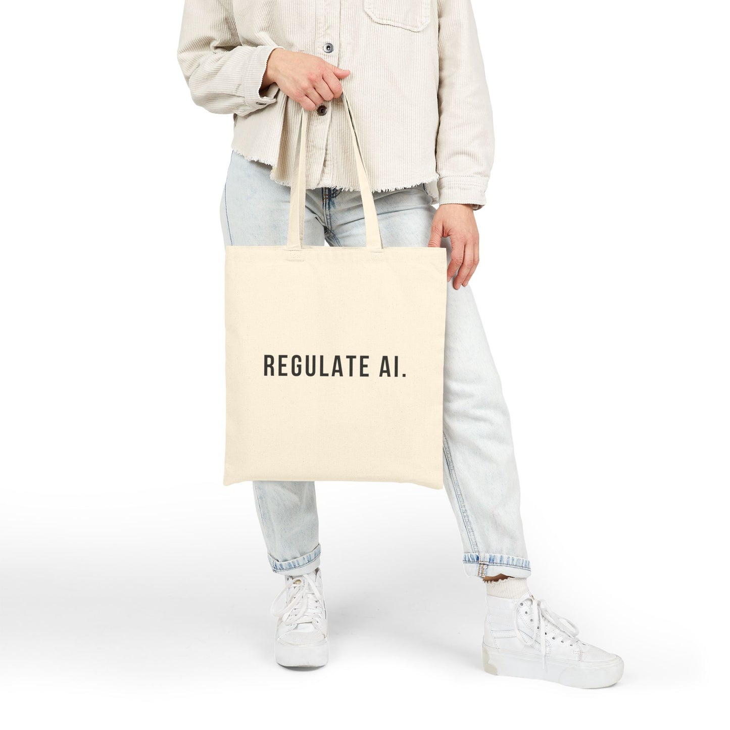 Regulate AI | Cotton Canvas Tote Bag