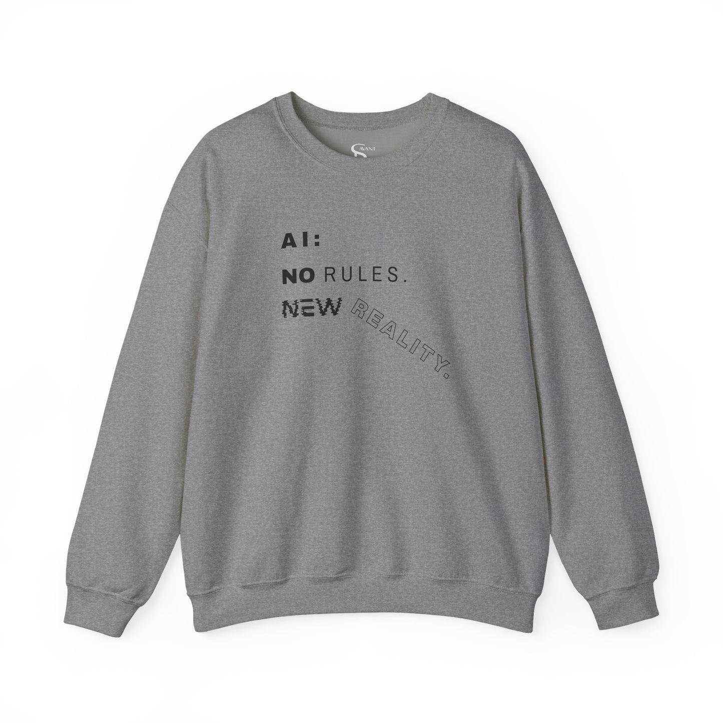 AI: No Rules New Reality | Unisex Crewneck Sweatshirt