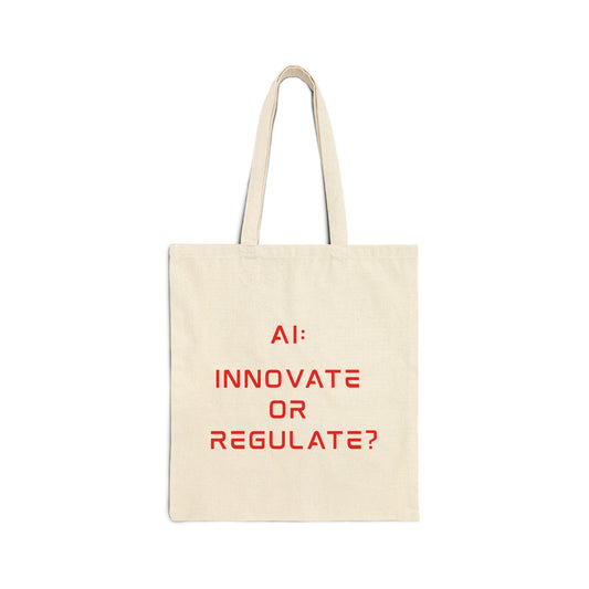 The Debate - Red Text Edition // Cotton Canvas Tote