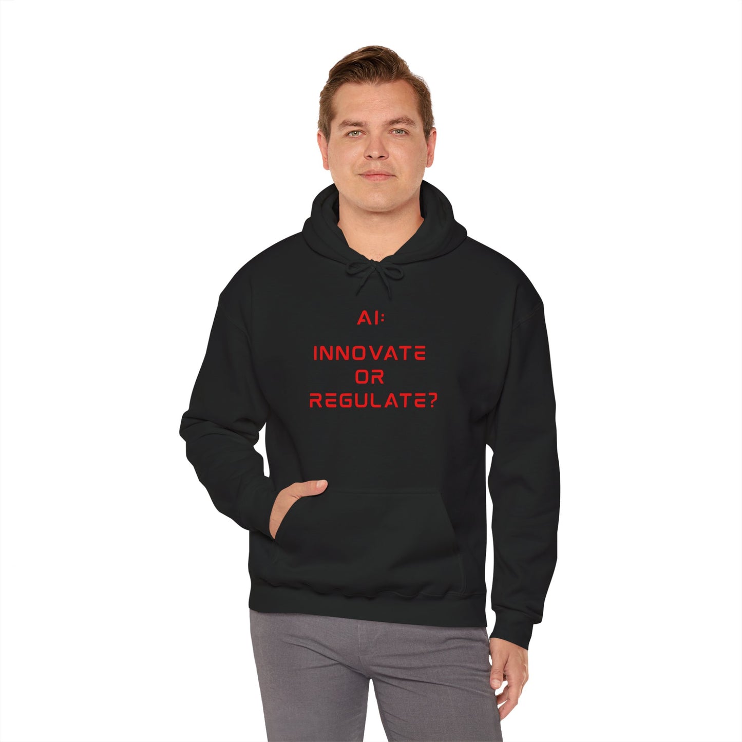 The Debate Unisex Hoodie - Red Text Edition
