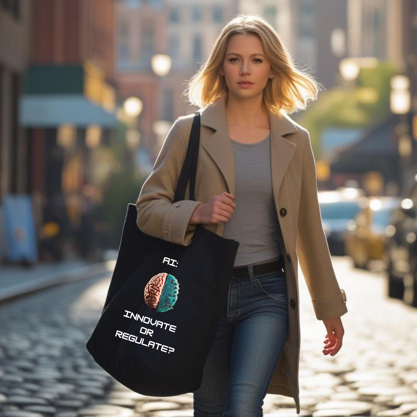 Hybrid Mind | Cotton Canvas Tote Bag