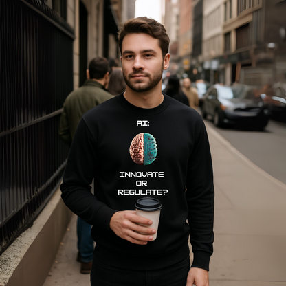 Hybrid Mind // Unisex Premium Soft Cotton Crewneck Sweatshirt