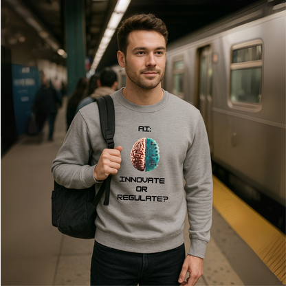 Hybrid Mind // Unisex Premium Soft Cotton Crewneck Sweatshirt
